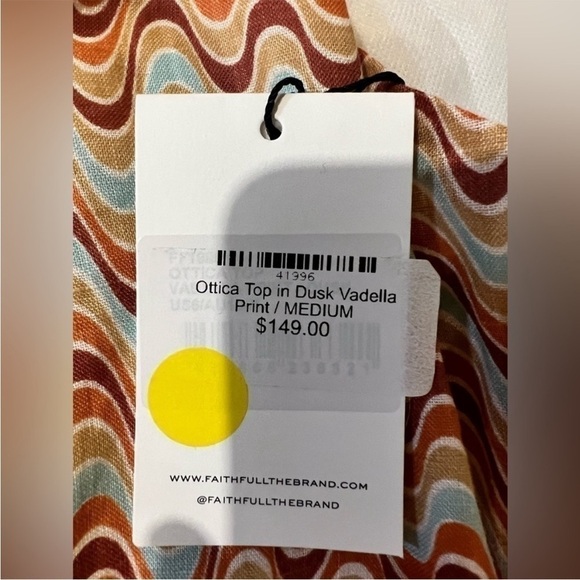 NWT Faithful the brand women’s halter crop top ottica top summer beach wear - Picture 8 of 10